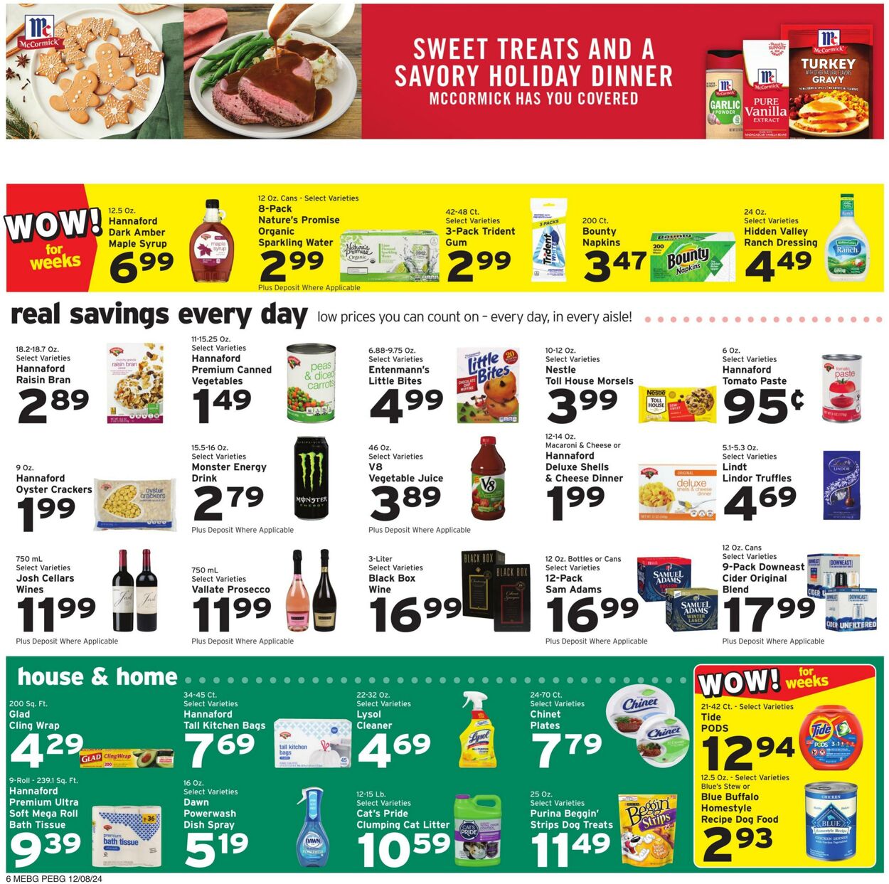 Weekly ad Hannaford 12/08/2024 - 12/14/2024