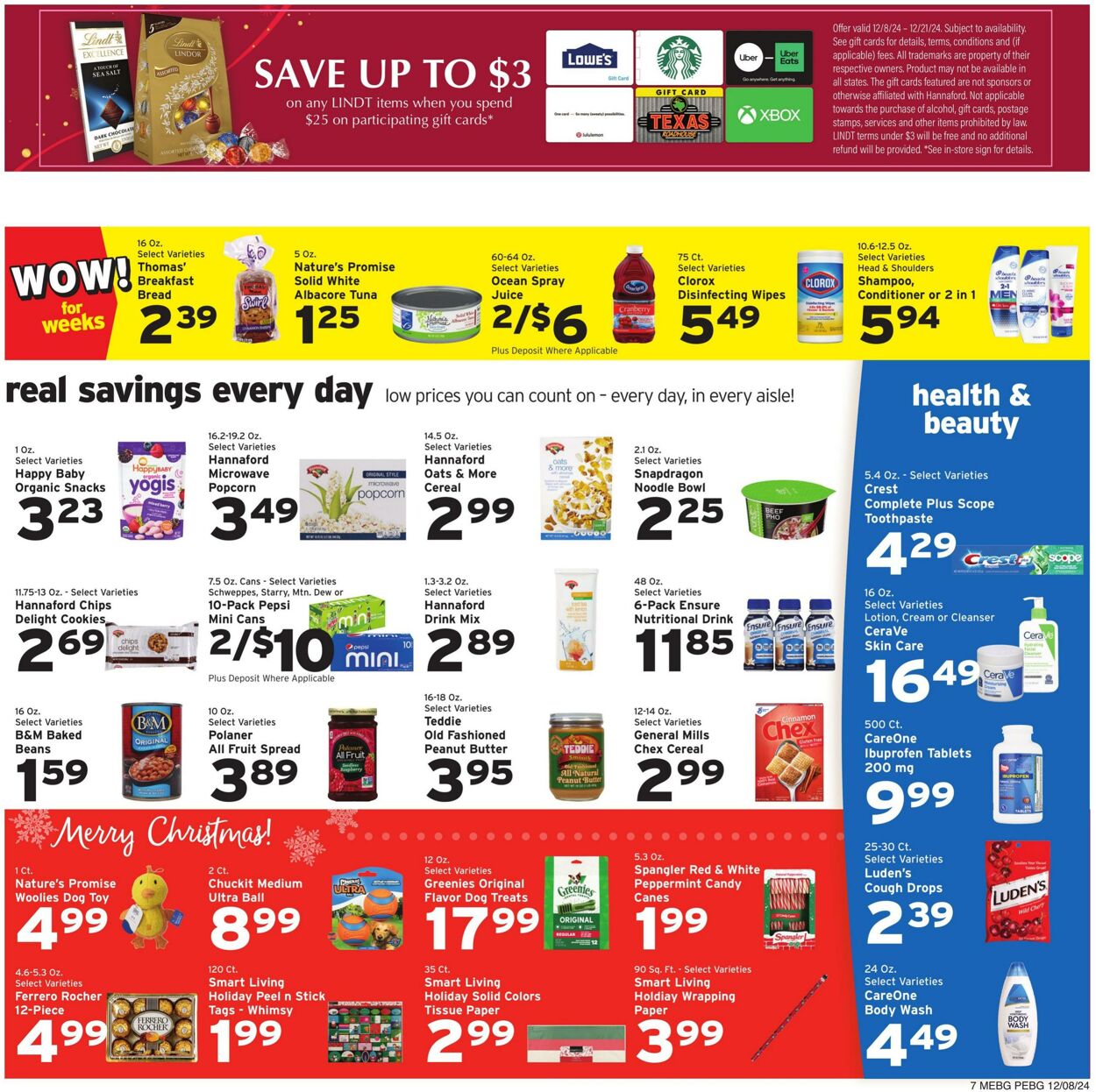 Weekly ad Hannaford 12/08/2024 - 12/14/2024