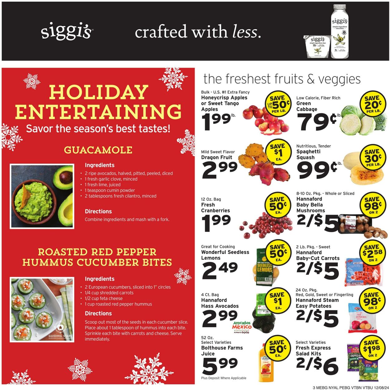 Weekly ad Hannaford 12/08/2024 - 12/14/2024