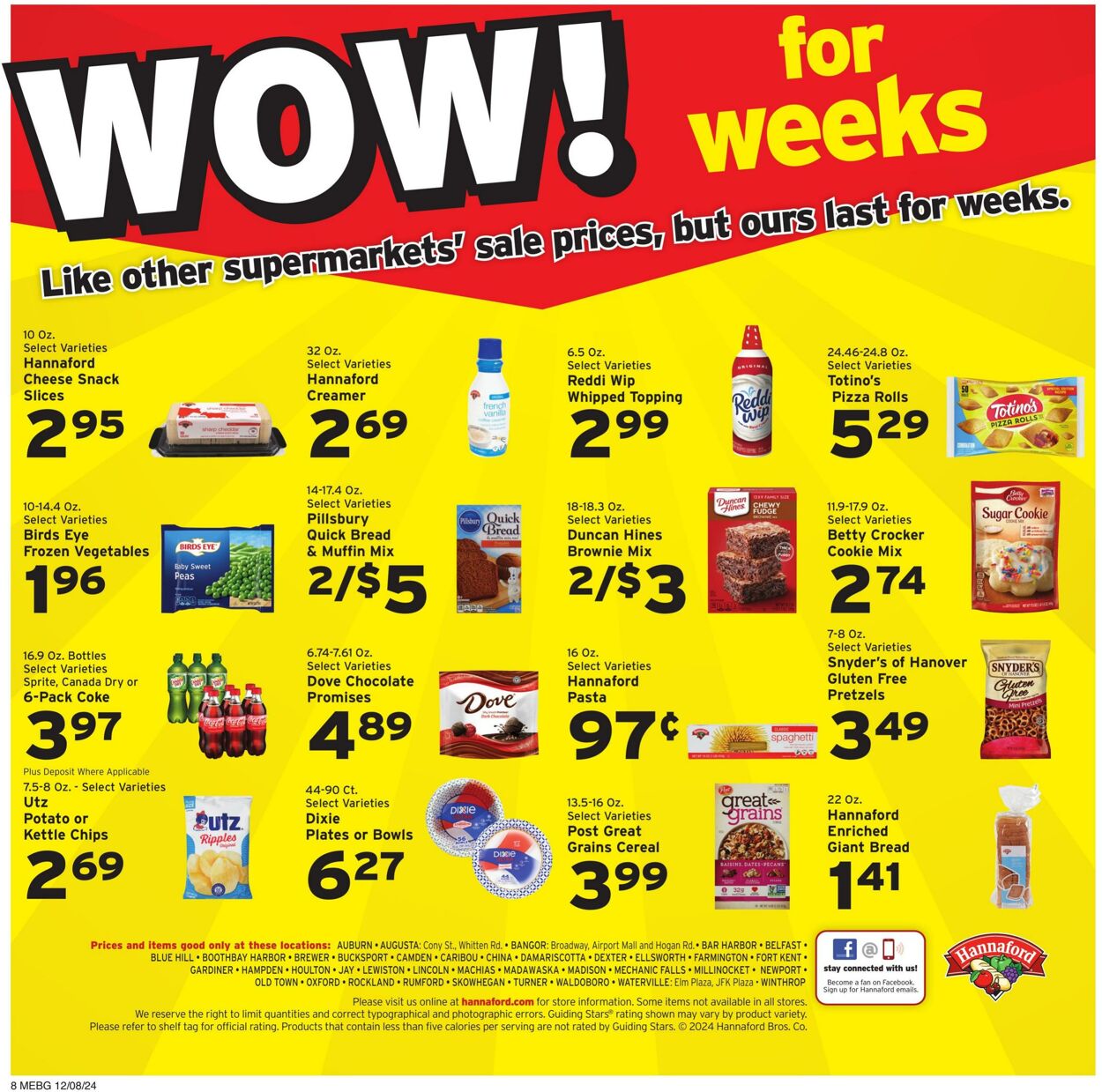 Weekly ad Hannaford 12/08/2024 - 12/14/2024