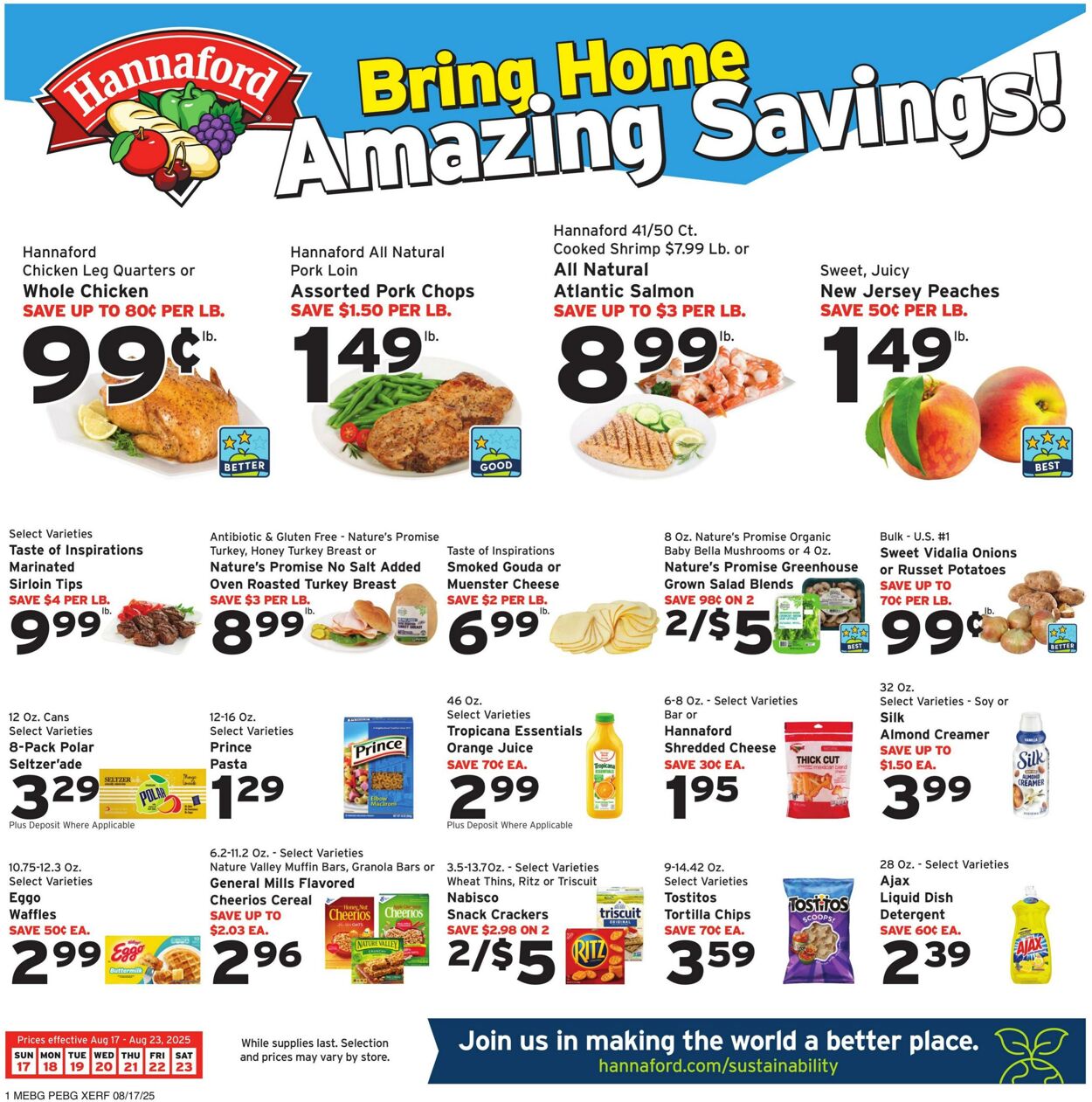 Weekly ad Hannaford 08/17/2025 - 08/23/2025