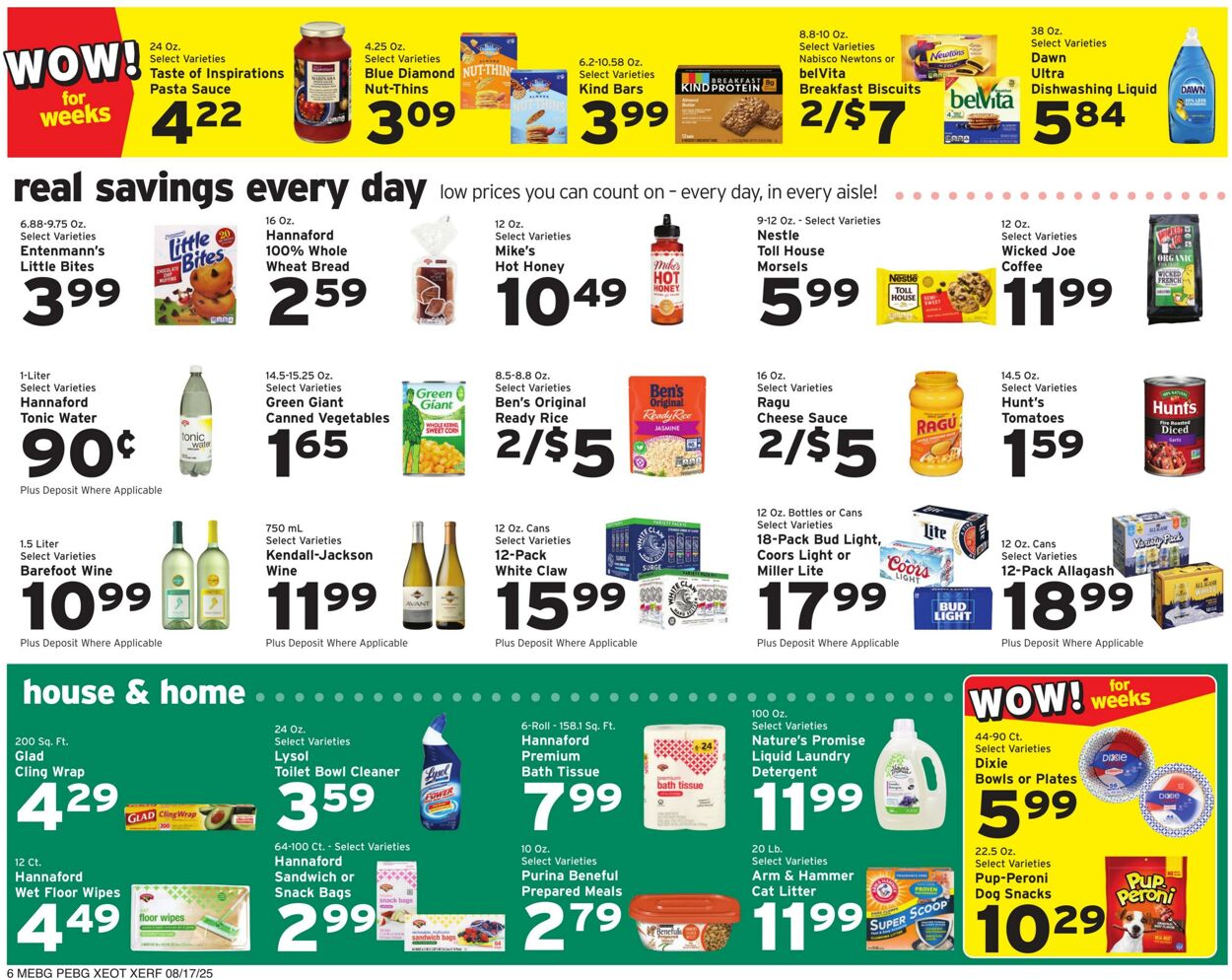 Weekly ad Hannaford 08/17/2025 - 08/23/2025