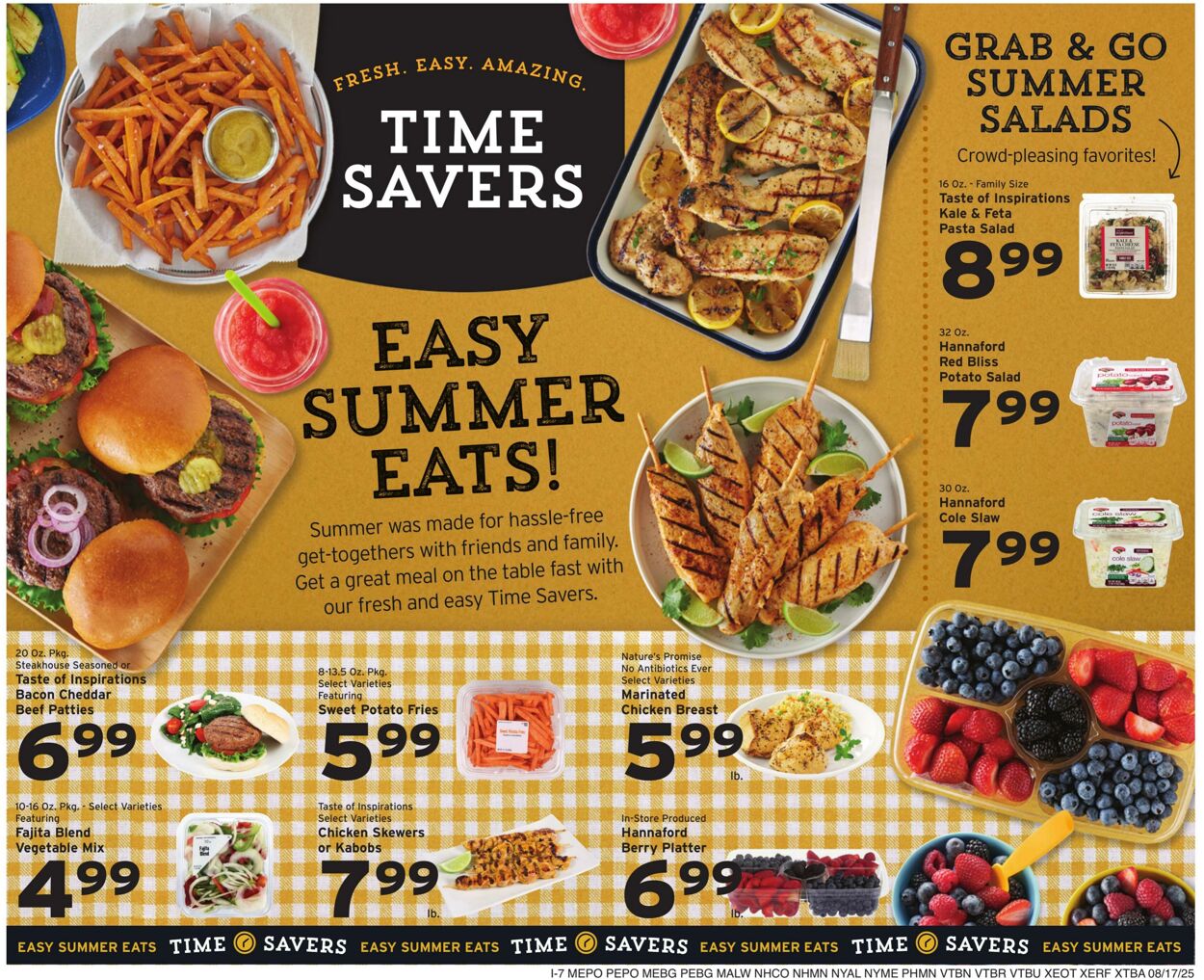Weekly ad Hannaford 08/17/2025 - 08/23/2025