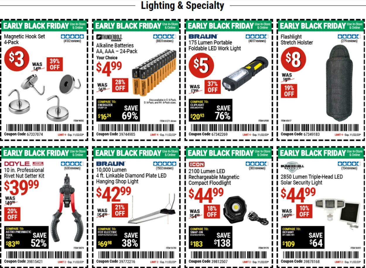 Weekly ad Harbor Freight 11/13/2023 - 11/23/2023