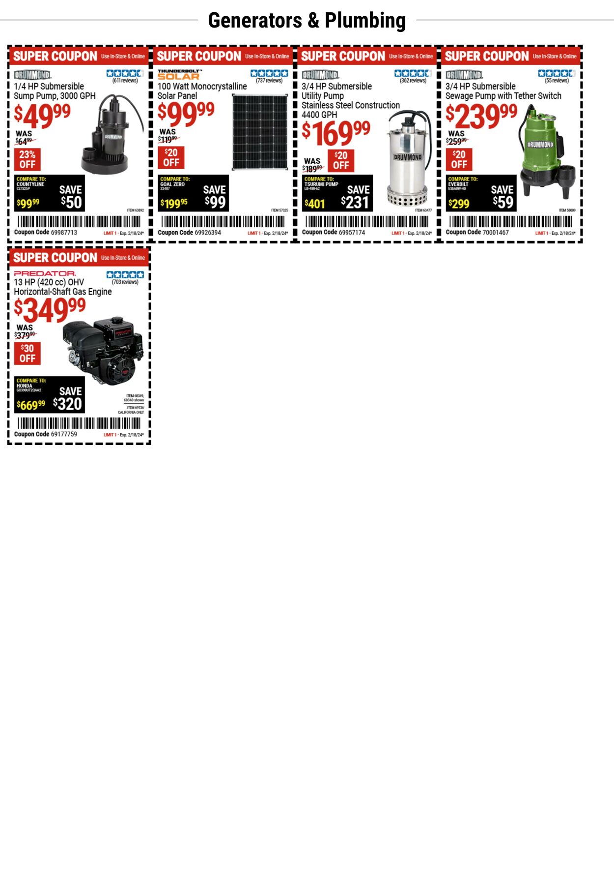 Weekly ad Harbor Freight 02/05/2024 - 02/18/2024