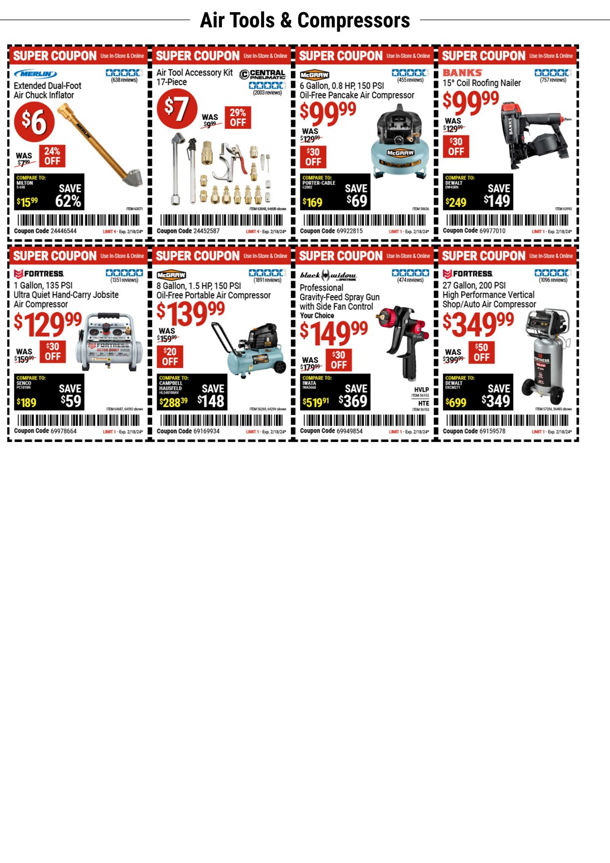 Weekly ad Harbor Freight 02/05/2024 - 02/18/2024