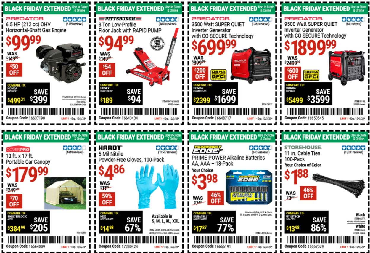 Weekly ad Harbor Freight 11/24/2023 - 12/04/2023