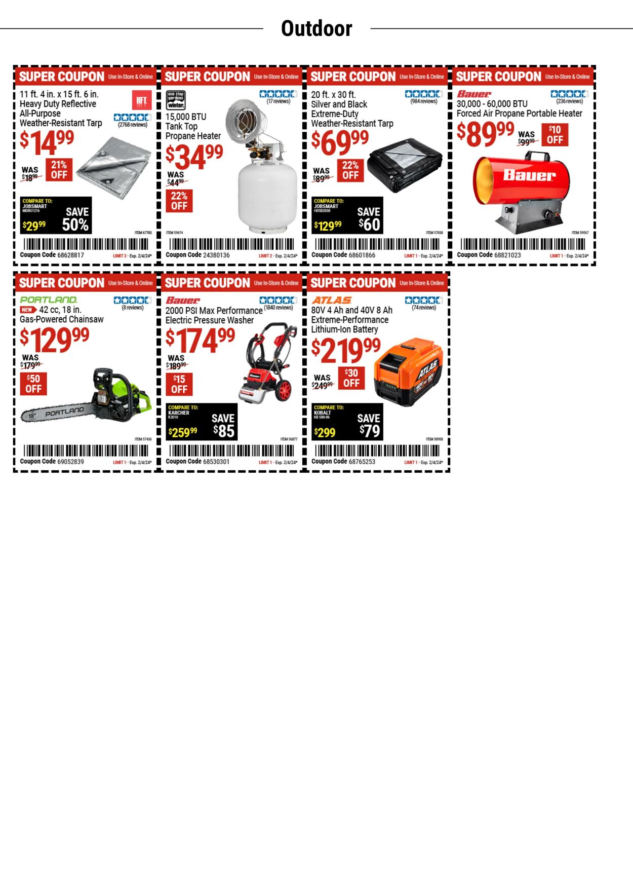 Weekly ad Harbor Freight 01/22/2024 - 02/04/2024