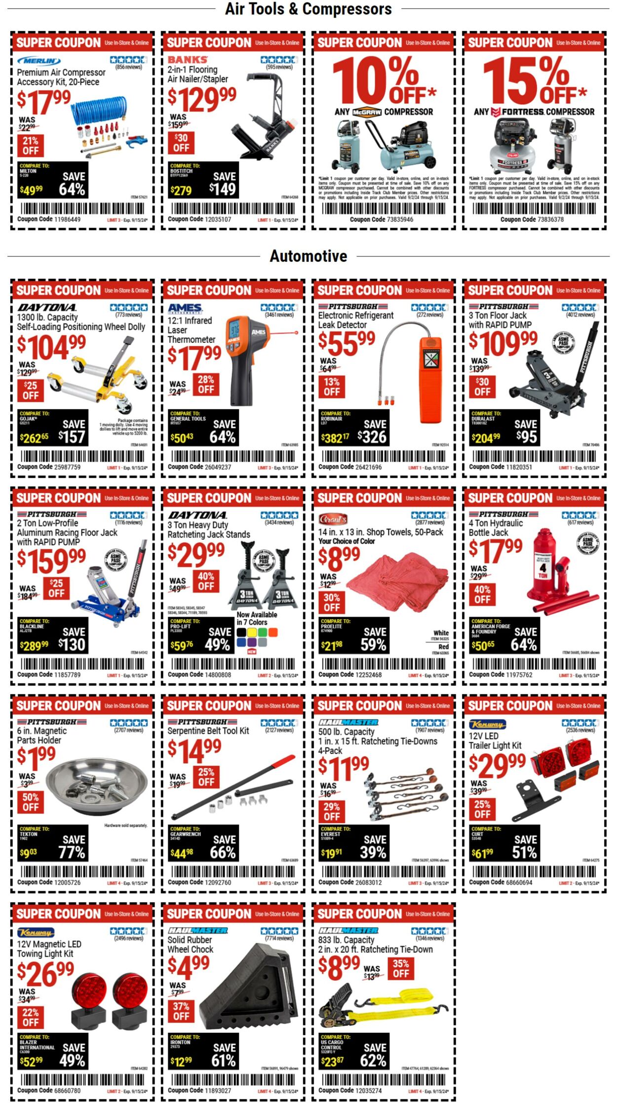 Weekly ad Harbor Freight 09/11/2024 - 09/18/2024