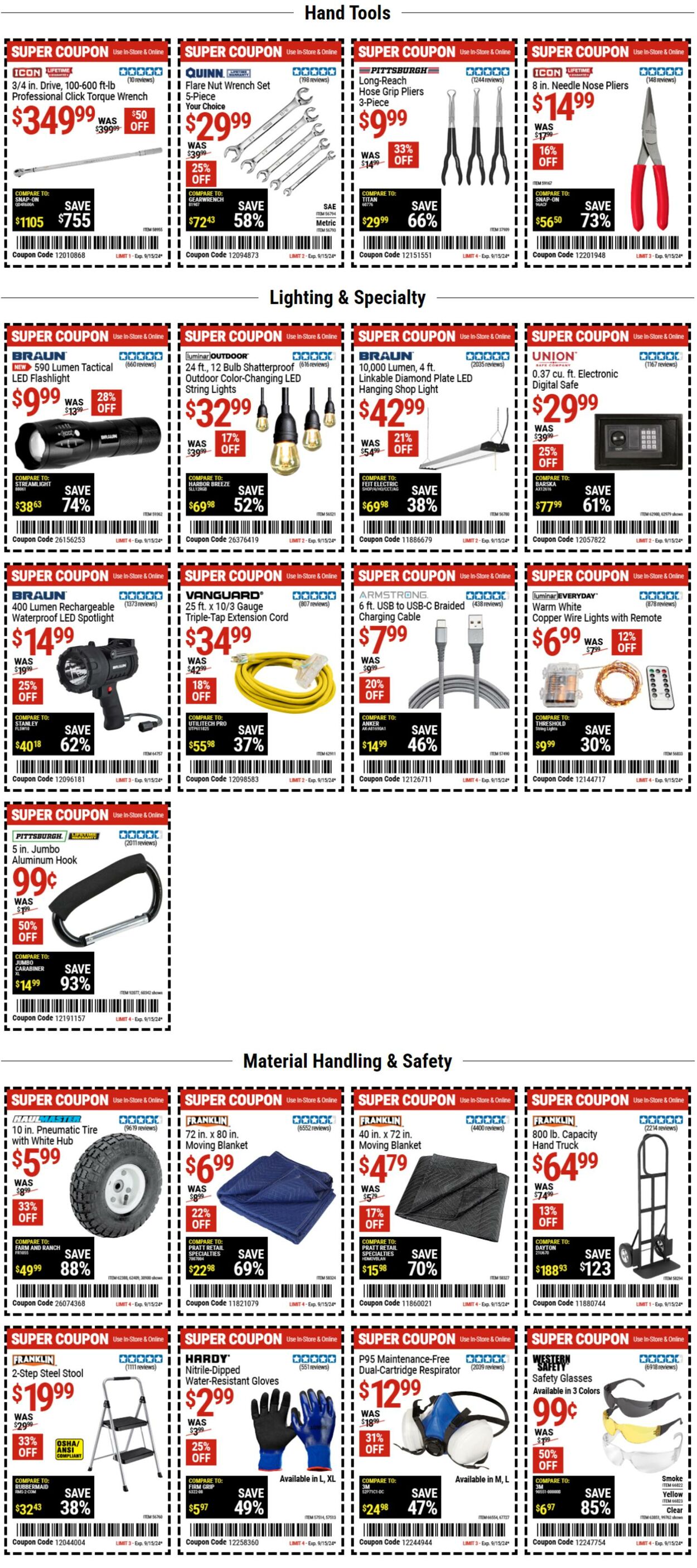 Weekly ad Harbor Freight 09/11/2024 - 09/18/2024