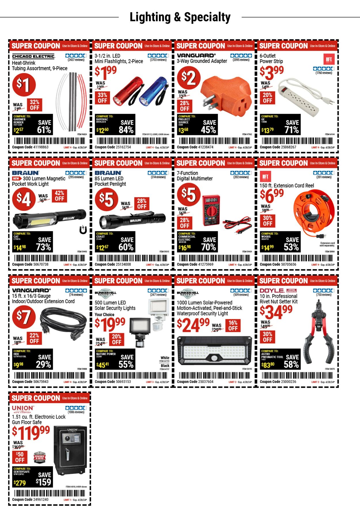 Weekly ad Harbor Freight 04/16/2024 - 04/28/2024