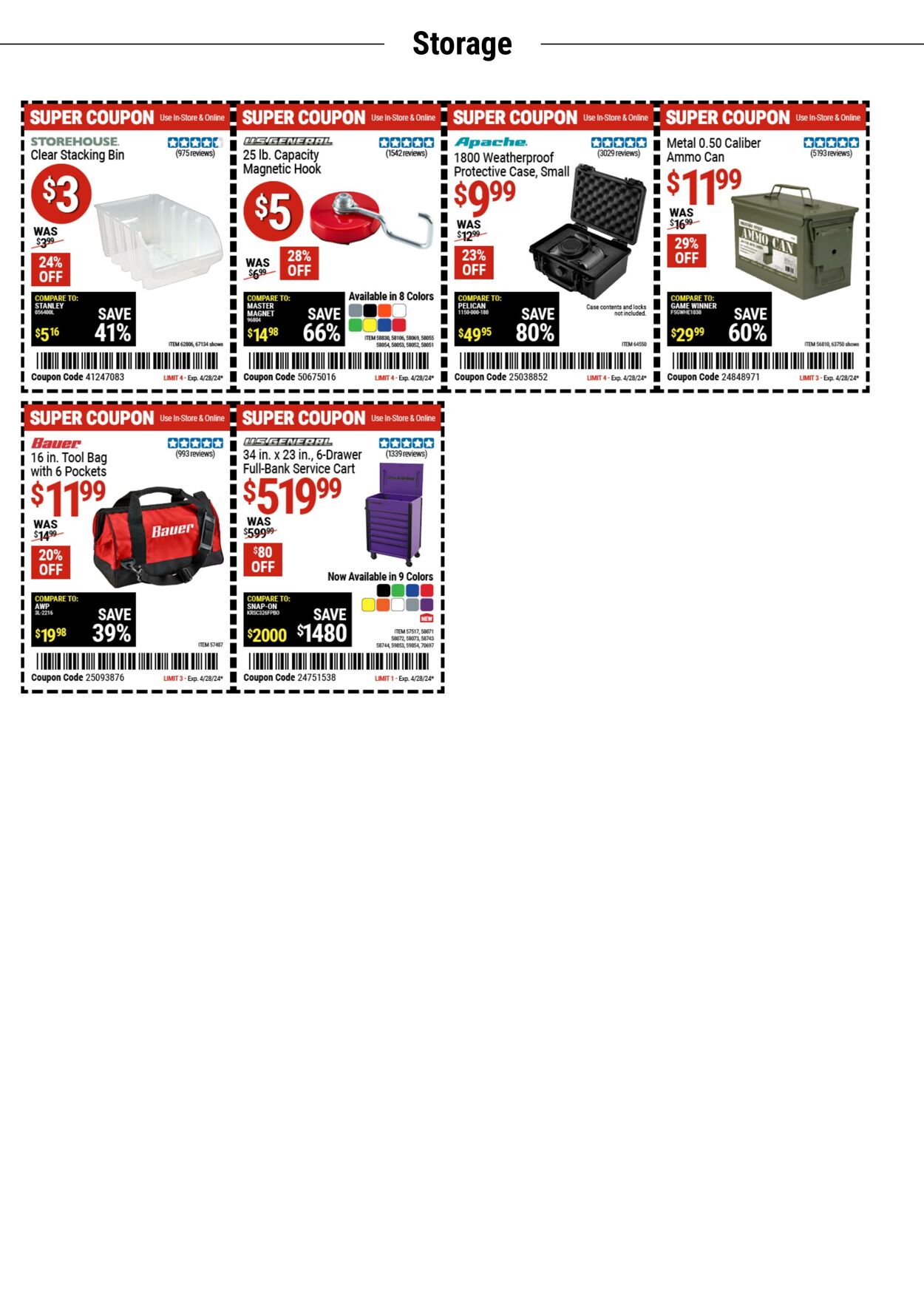 Weekly ad Harbor Freight 04/16/2024 - 04/28/2024