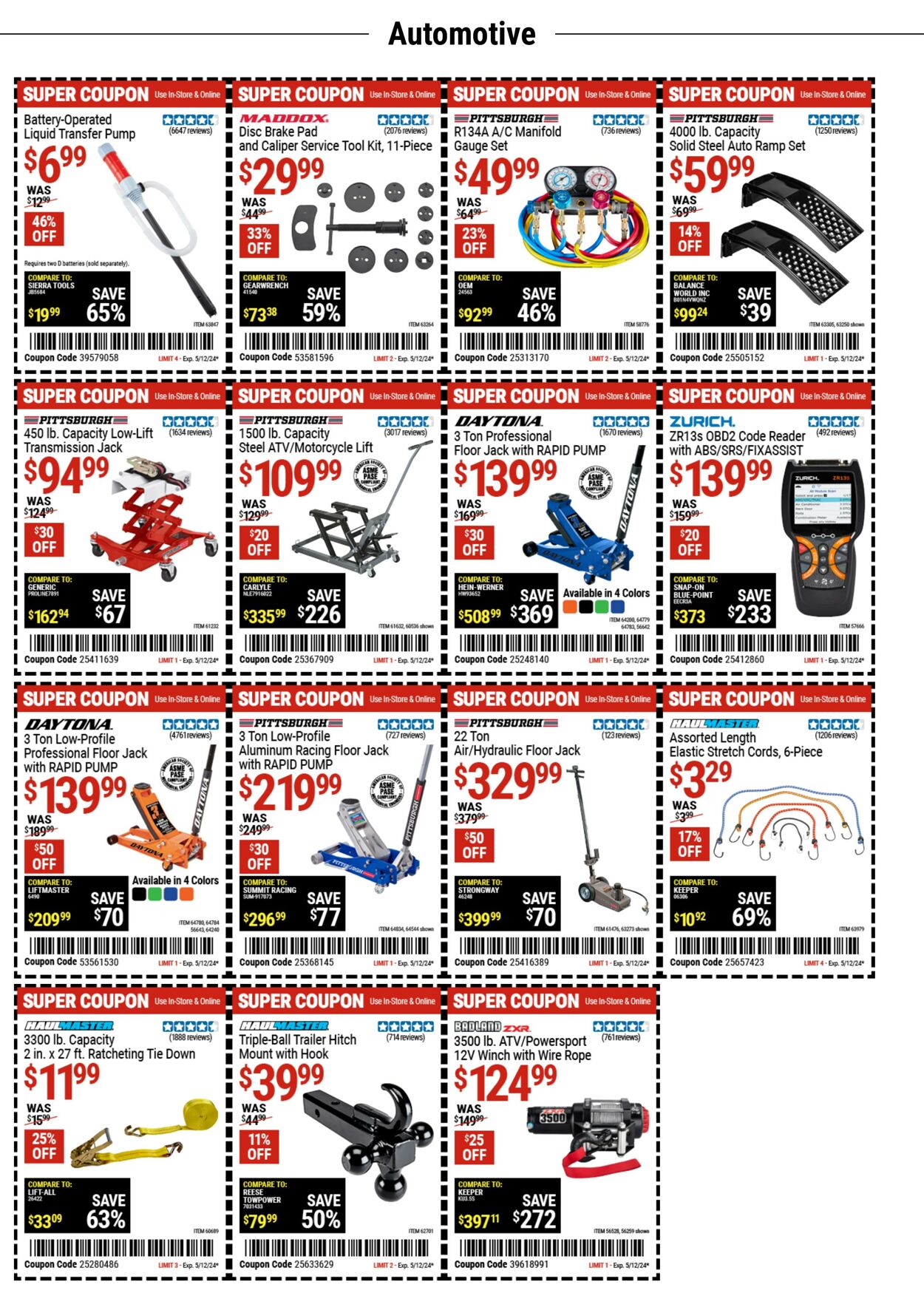 Weekly ad Harbor Freight 04/29/2024 - 05/12/2024