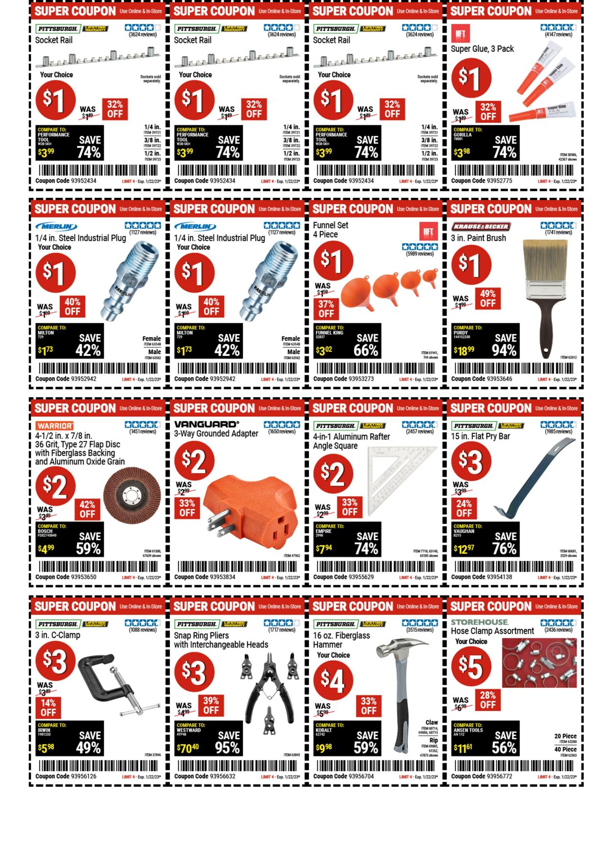 Weekly ad Harbor Freight 01/09/2023-01/22/2023