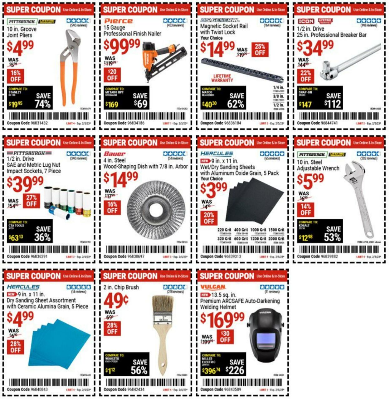 Weekly ad Harbor Freight 01/23/2023 - 02/05/2023