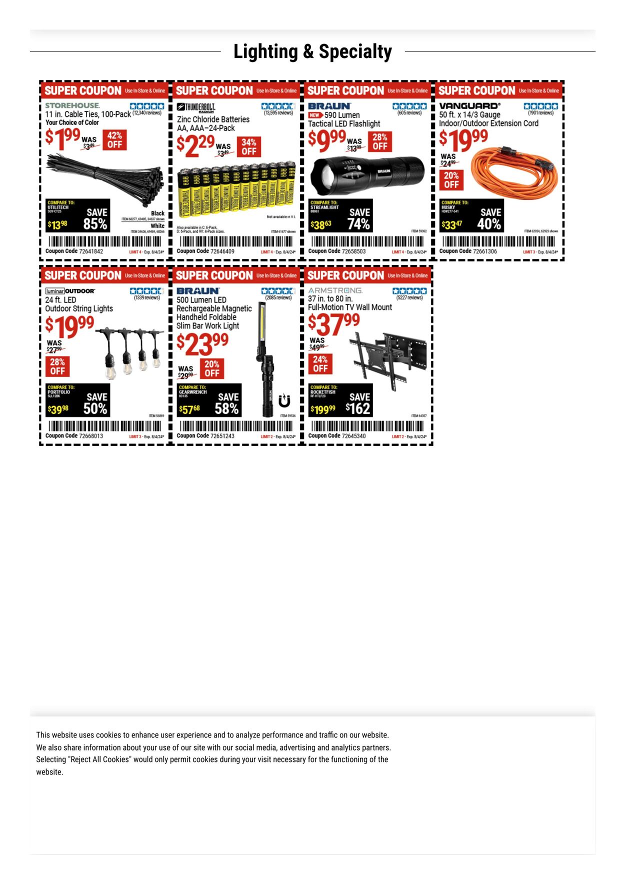 Weekly ad Harbor Freight 07/29/2024 - 08/11/2024