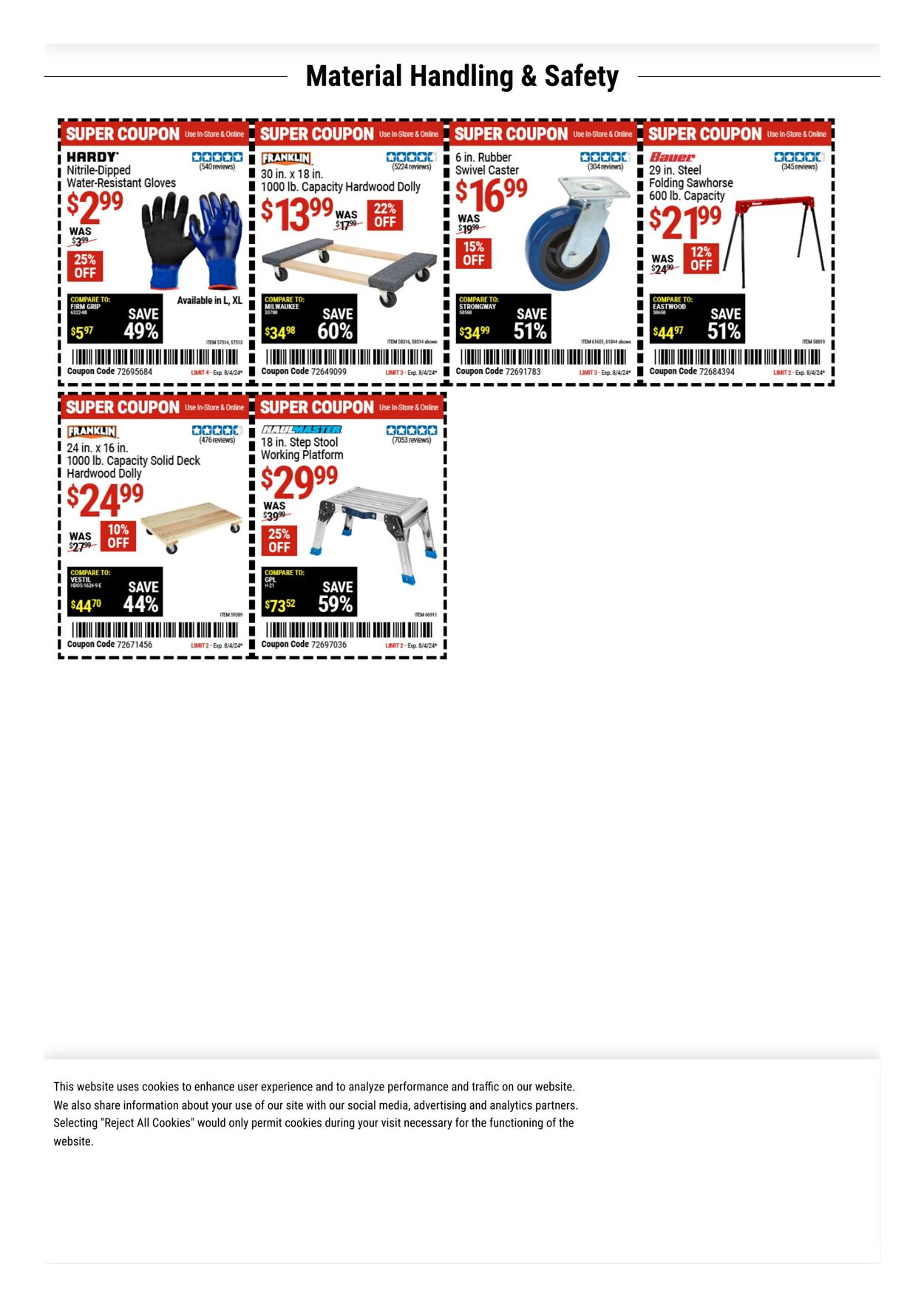 Weekly ad Harbor Freight 07/29/2024 - 08/11/2024