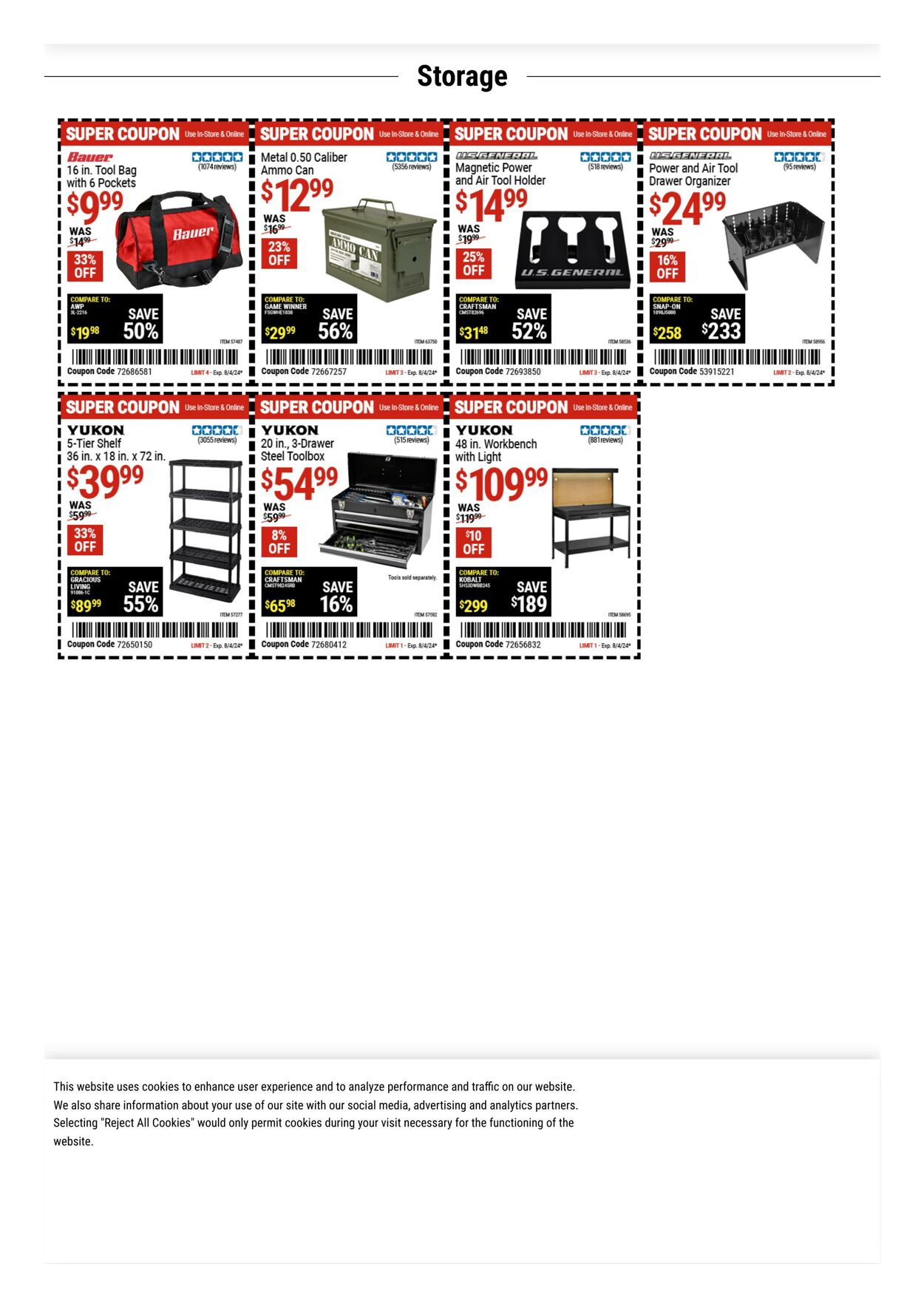 Weekly ad Harbor Freight 07/29/2024 - 08/11/2024