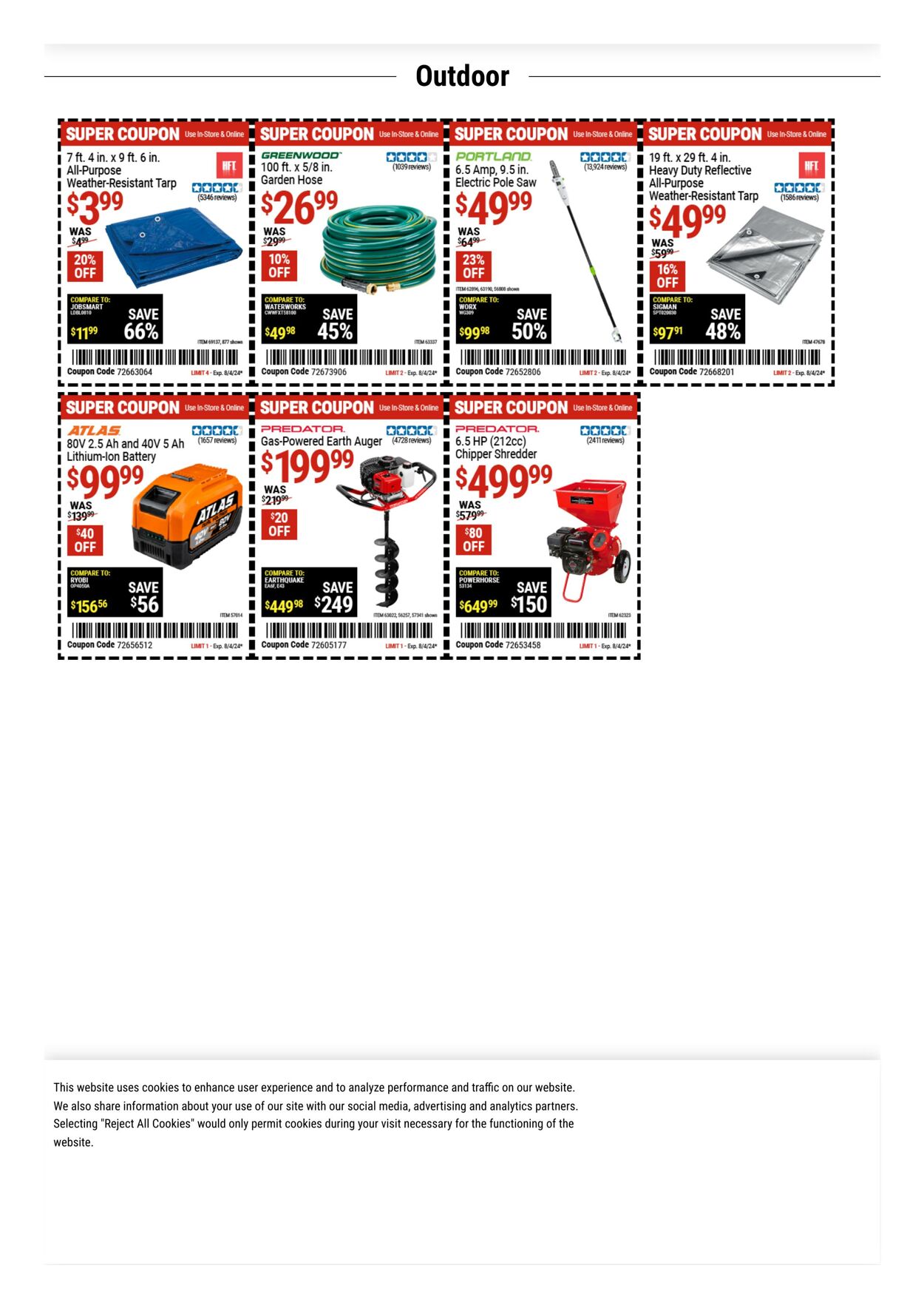 Weekly ad Harbor Freight 07/29/2024 - 08/11/2024