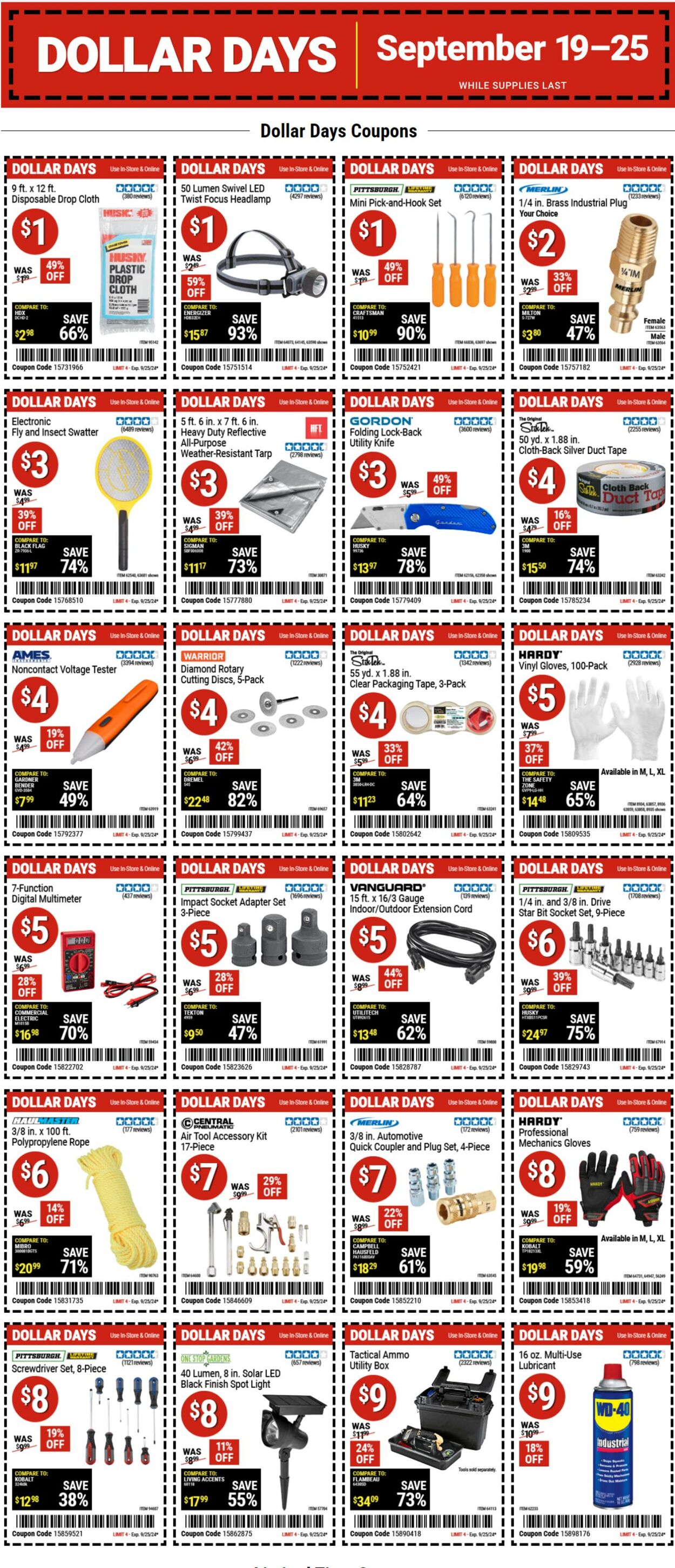 Weekly ad Harbor Freight 09/19/2024 - 09/25/2024