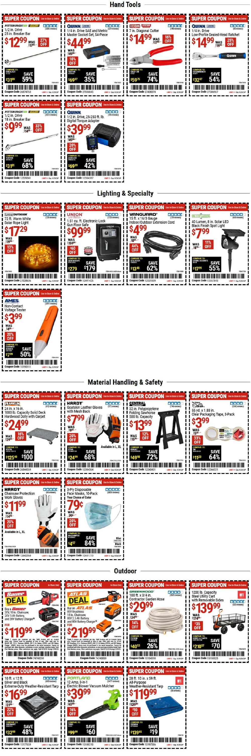 Weekly ad Harbor Freight 09/19/2024 - 09/25/2024