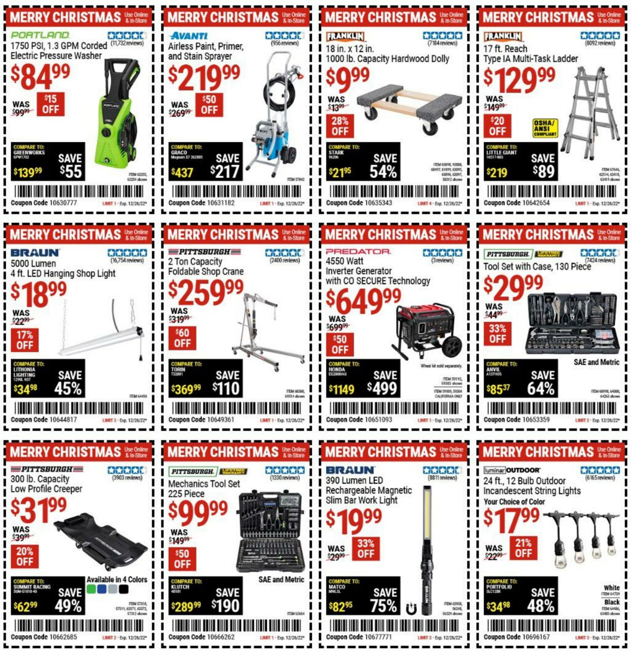 Weekly ad Harbor Freight 12/22/2022 - 12/28/2022