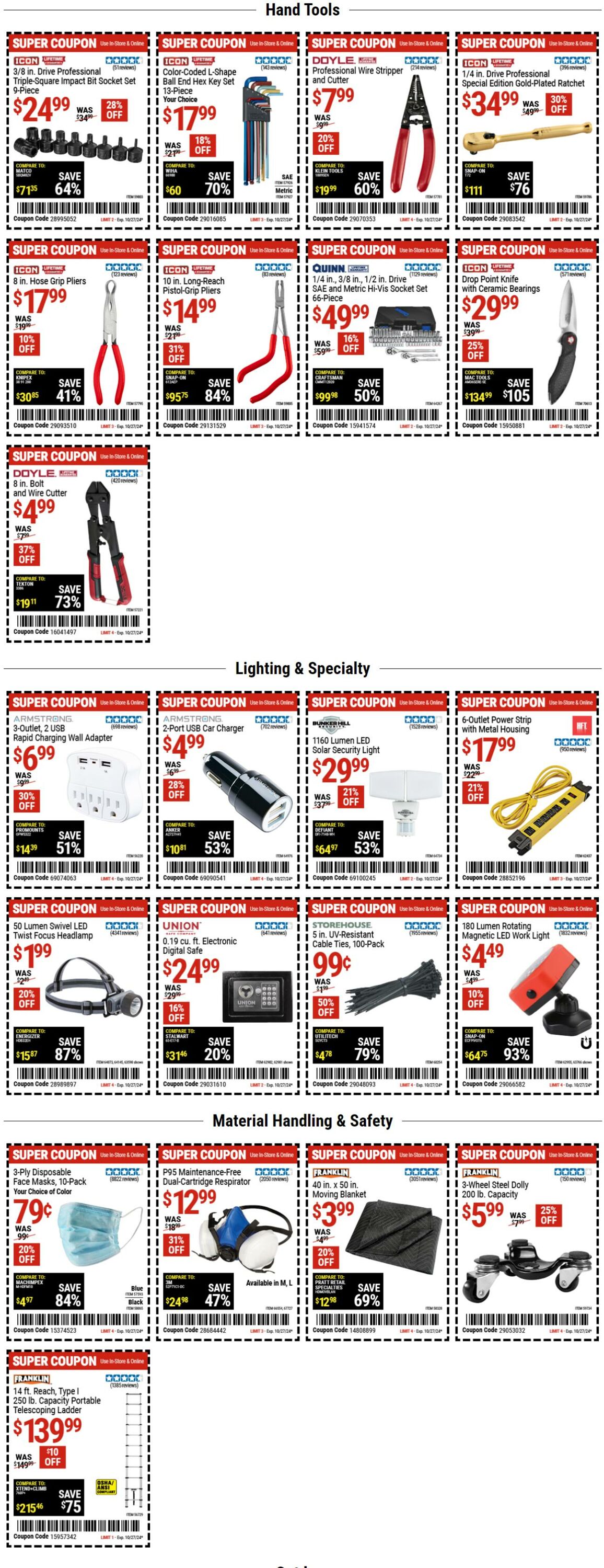 Weekly ad Harbor Freight 10/14/2024 - 10/27/2024