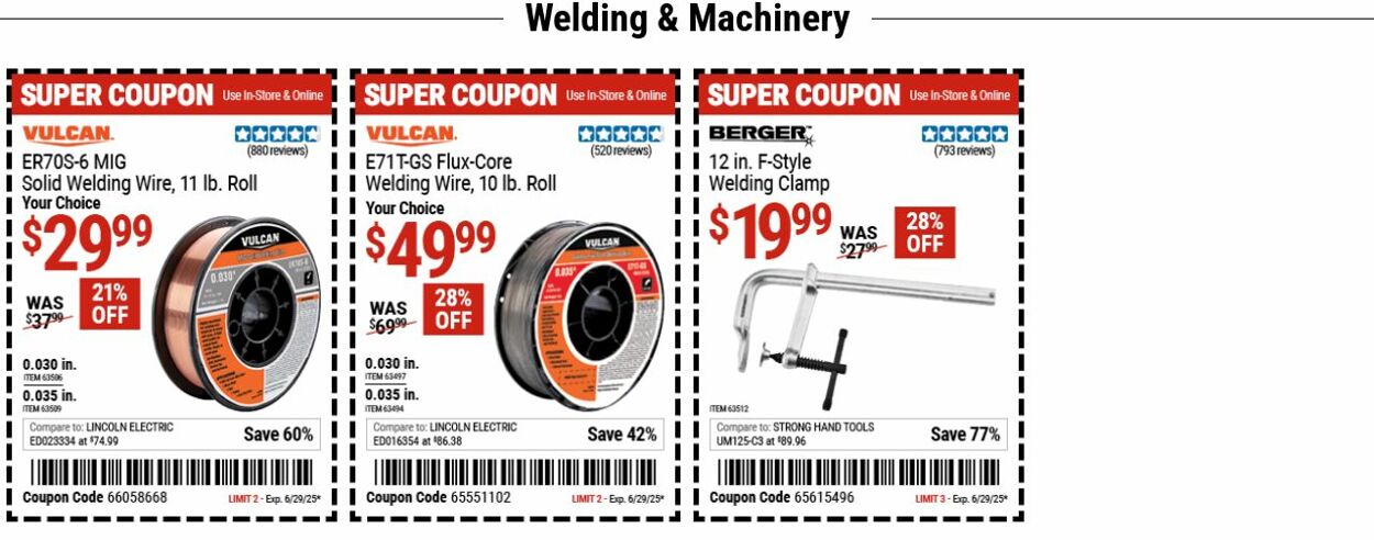 Weekly ad Harbor Freight 06/16/2025 - 06/25/2025