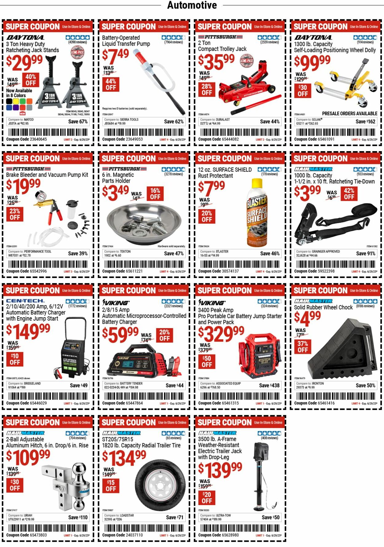 Weekly ad Harbor Freight 06/16/2025 - 06/25/2025