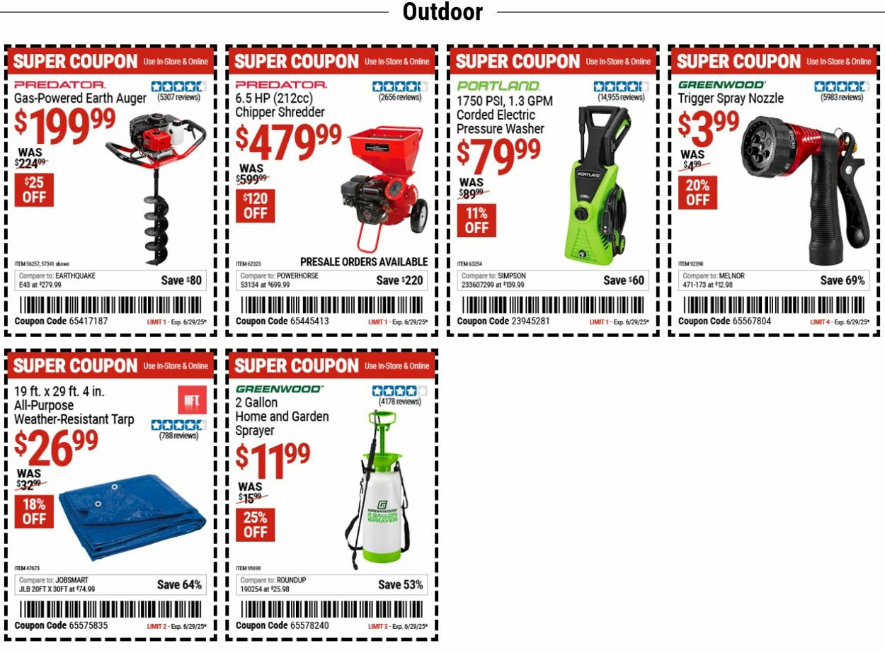 Weekly ad Harbor Freight 06/16/2025 - 06/25/2025