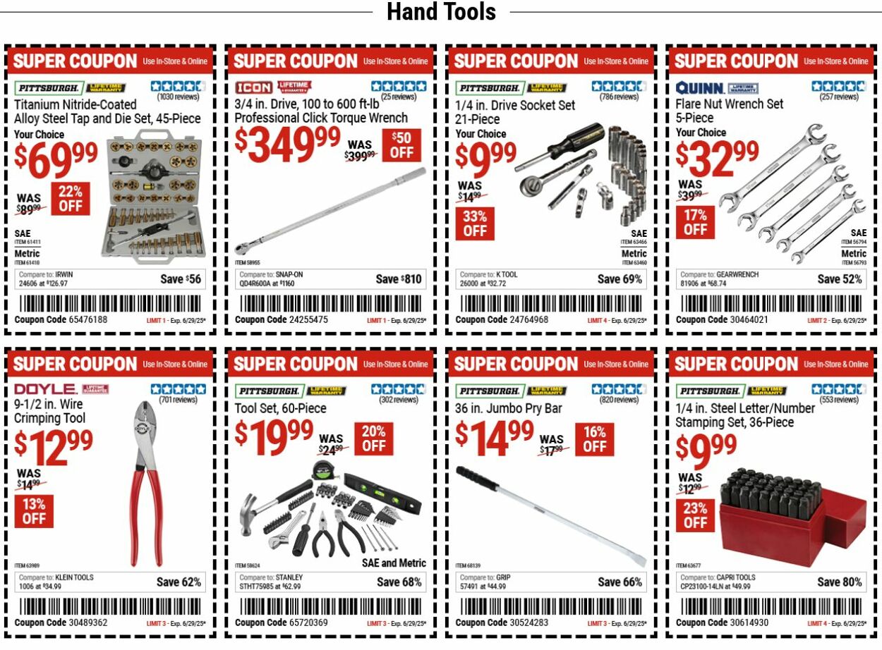 Weekly ad Harbor Freight 06/16/2025 - 06/25/2025