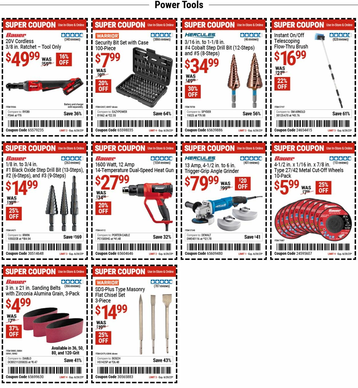 Weekly ad Harbor Freight 06/16/2025 - 06/25/2025