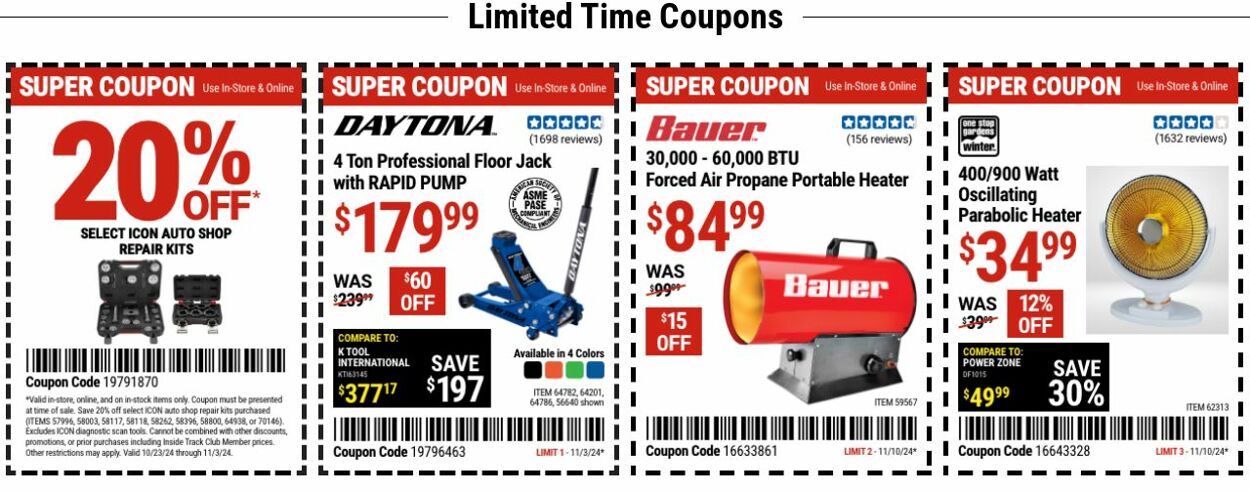 Weekly ad Harbor Freight 11/04/2024 - 11/13/2024