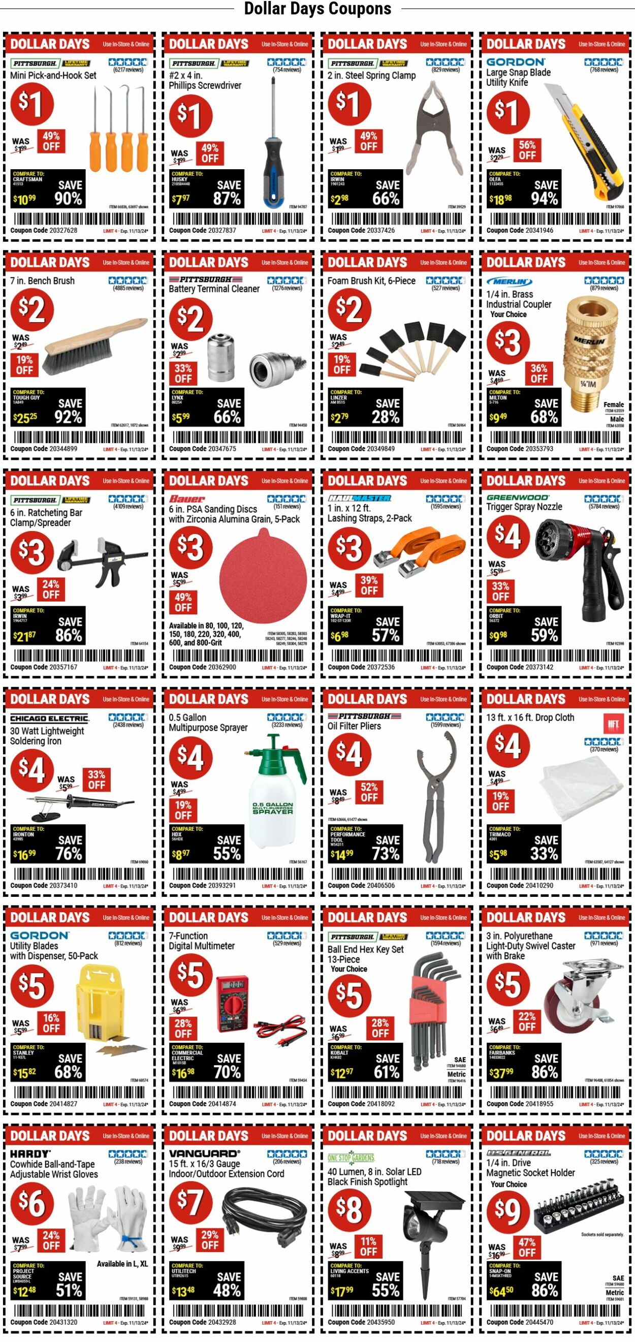 Weekly ad Harbor Freight 11/04/2024 - 11/13/2024