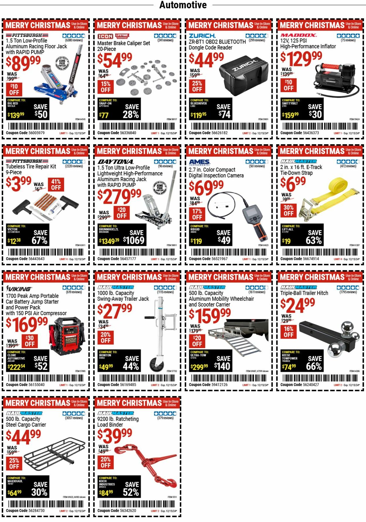 Weekly ad Harbor Freight 12/09/2024 - 12/18/2024