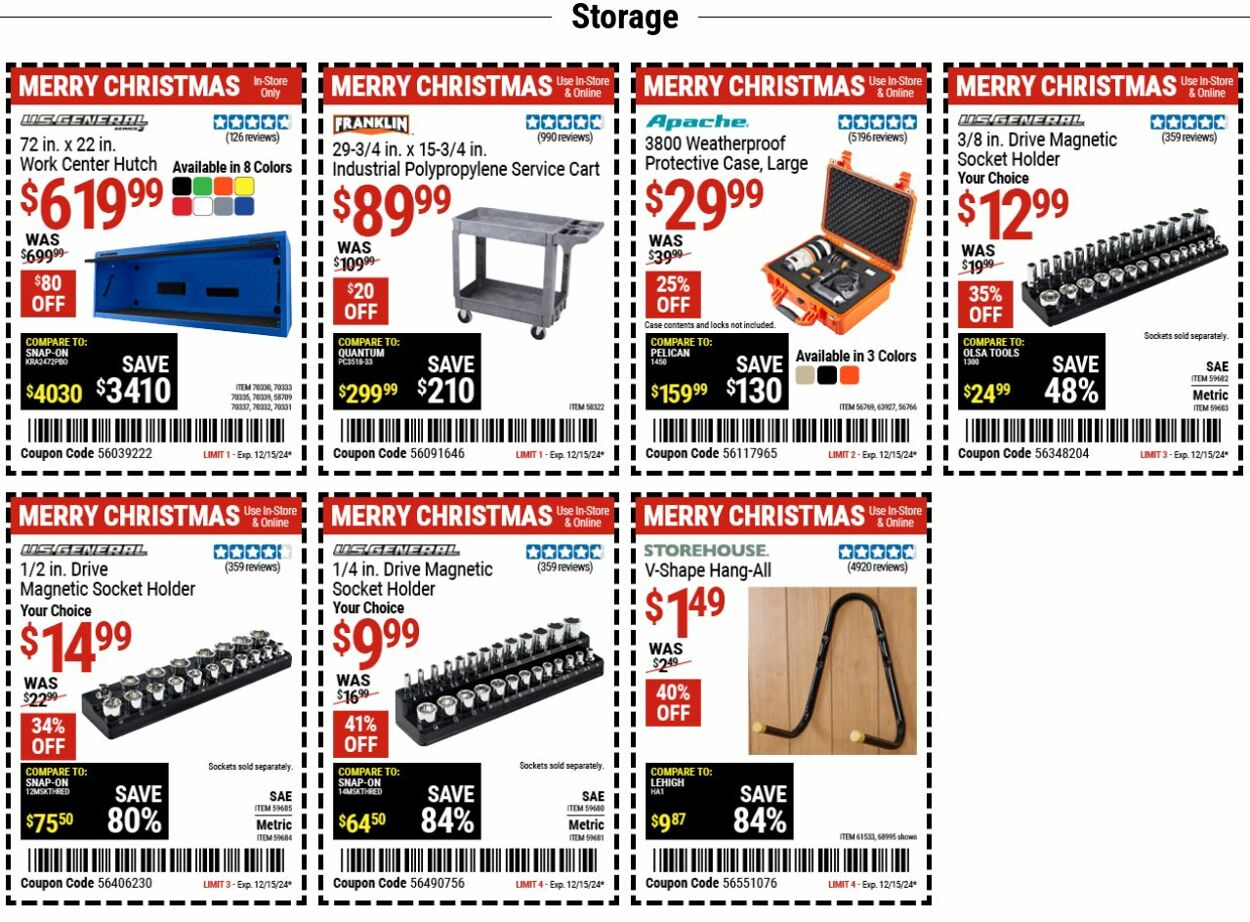 Weekly ad Harbor Freight 12/09/2024 - 12/18/2024