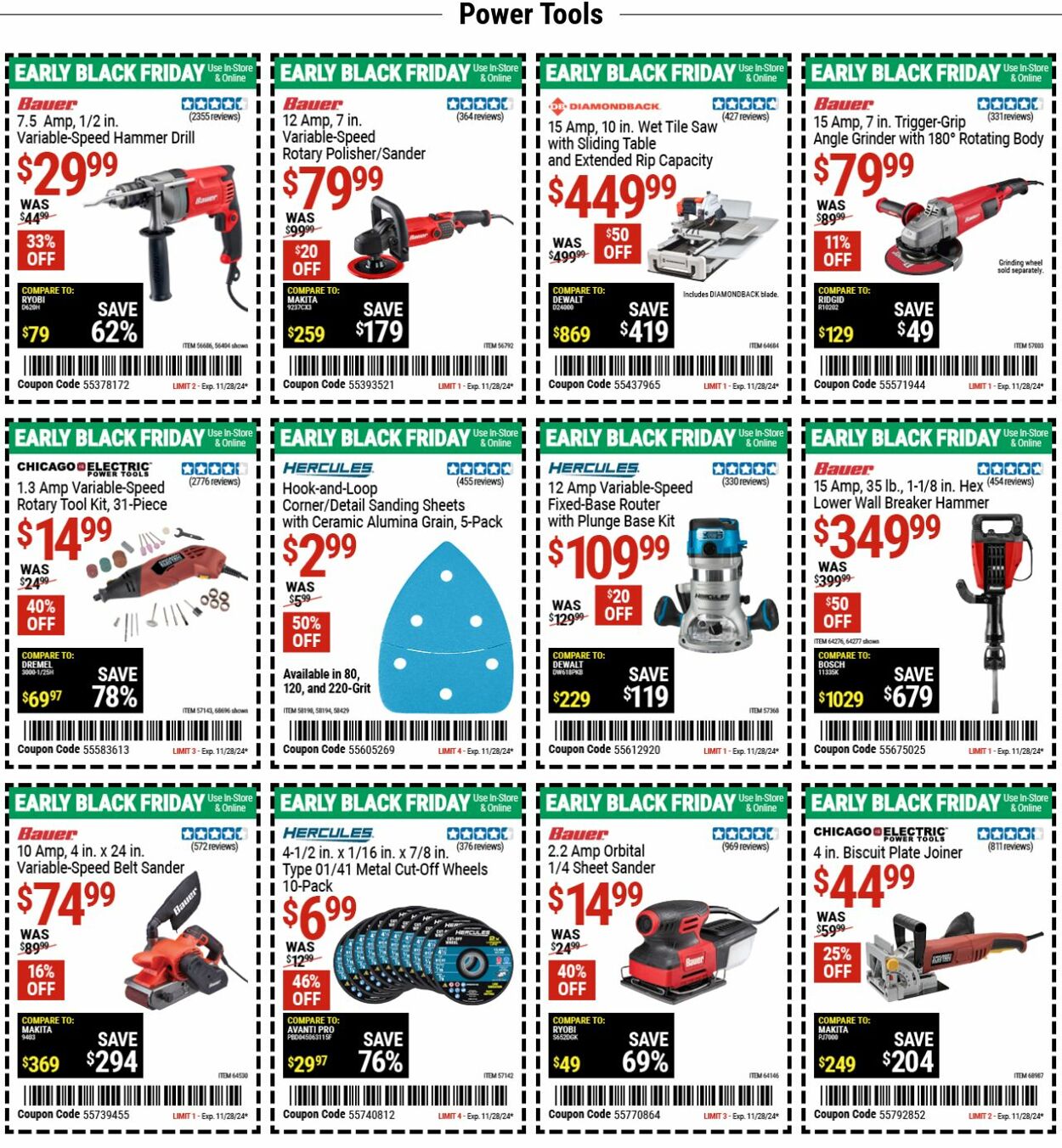 Weekly ad Harbor Freight 11/25/2024 - 12/04/2024