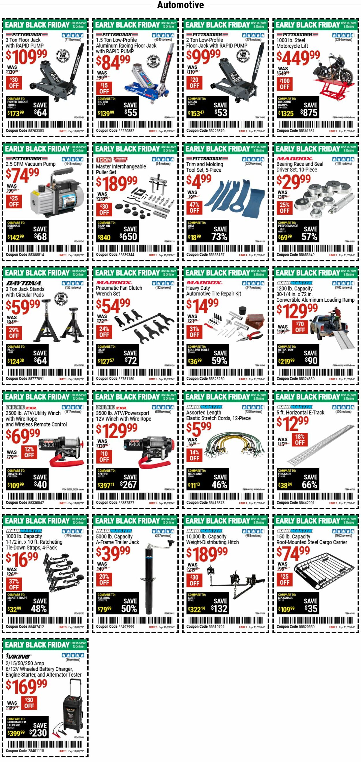 Weekly ad Harbor Freight 11/25/2024 - 12/04/2024