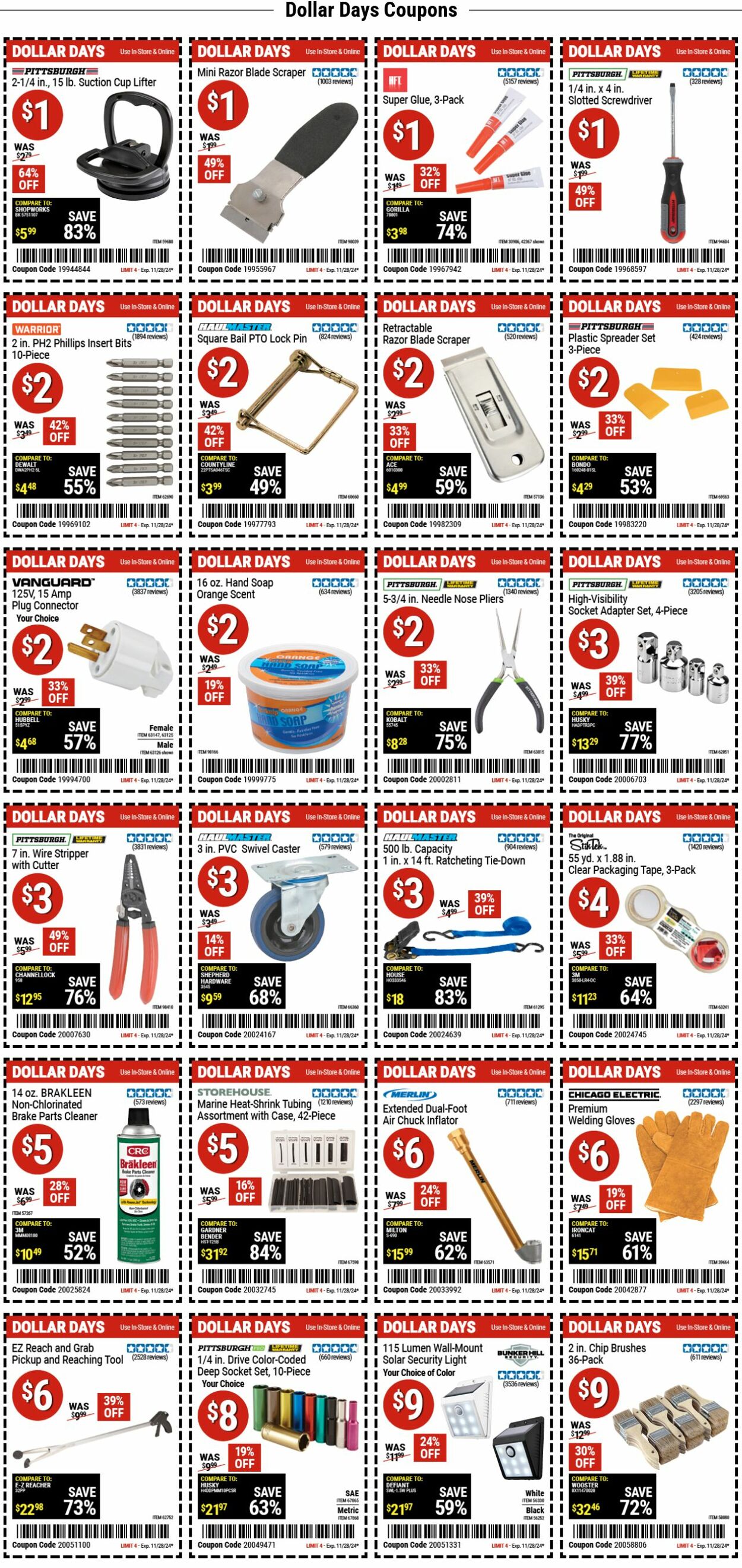 Weekly ad Harbor Freight 11/25/2024 - 12/04/2024