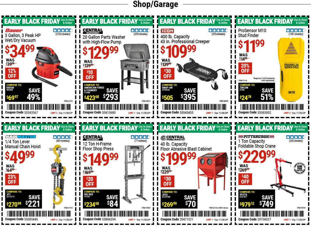 Weekly ad Harbor Freight 11/25/2024 - 12/04/2024