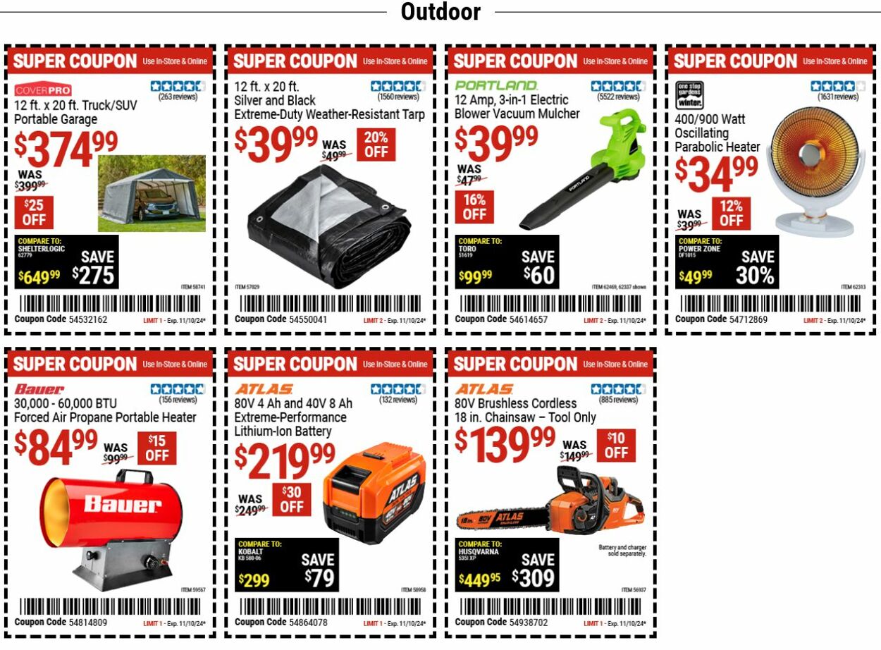 Weekly ad Harbor Freight 10/28/2024 - 11/06/2024