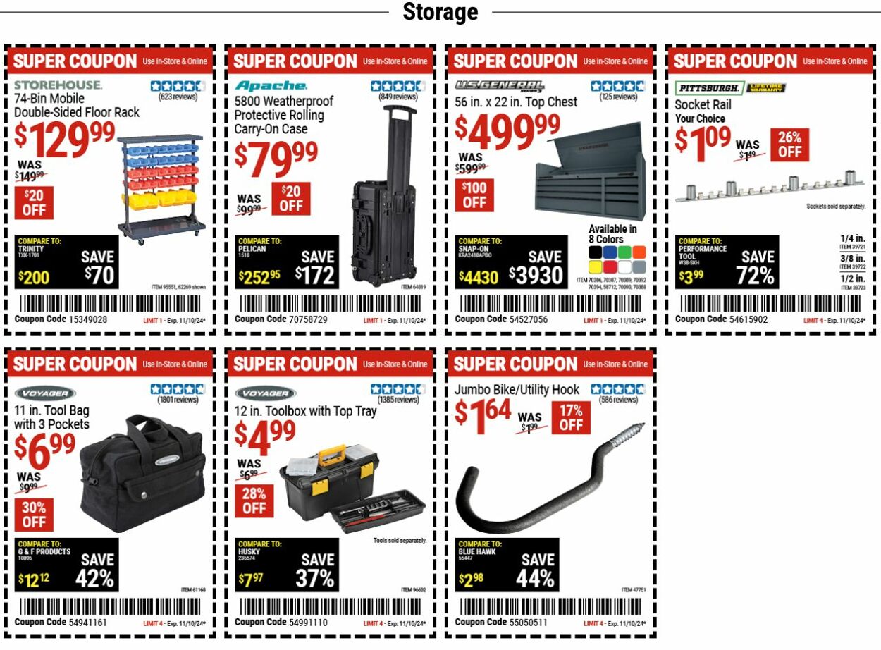 Weekly ad Harbor Freight 10/28/2024 - 11/06/2024