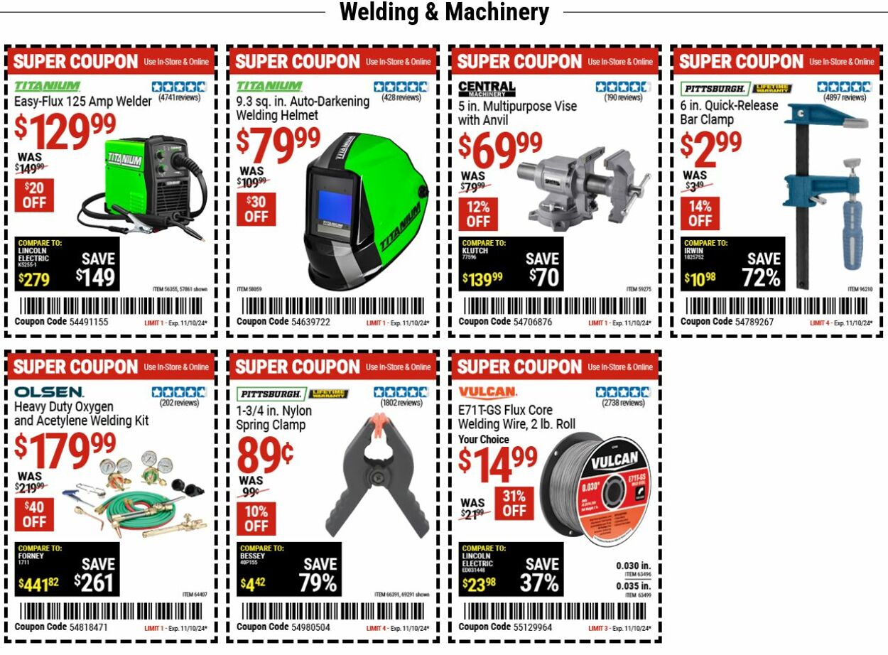 Weekly ad Harbor Freight 10/28/2024 - 11/06/2024