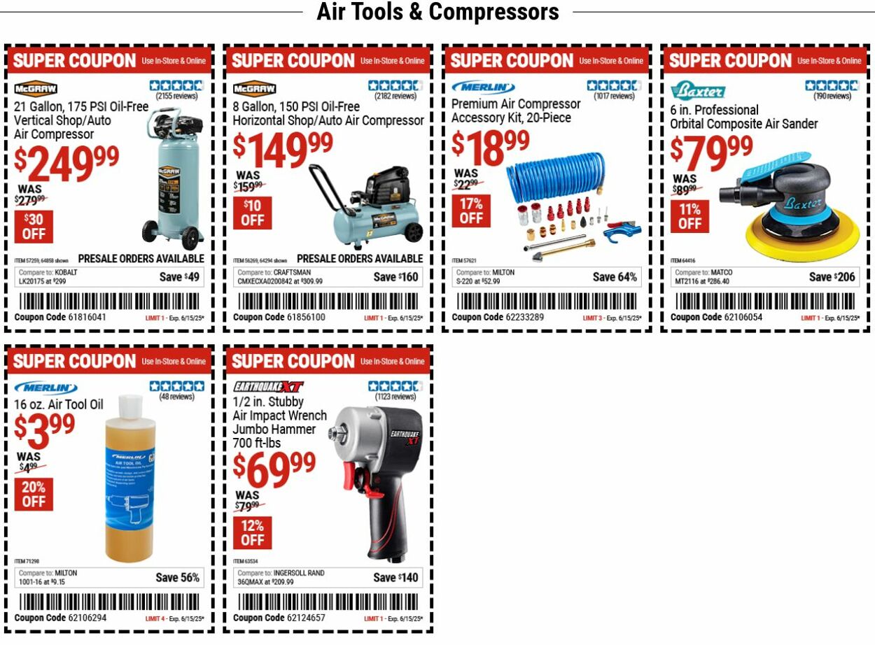 Weekly ad Harbor Freight 05/26/2025 - 06/04/2025