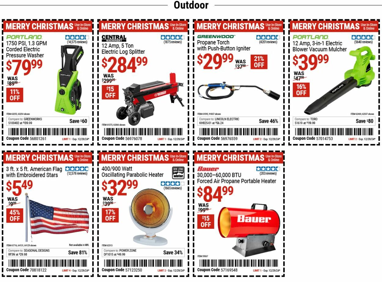 Weekly ad Harbor Freight 12/16/2024 - 12/25/2024