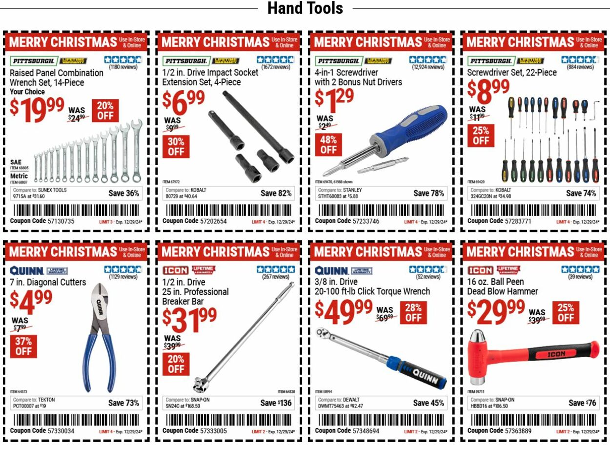 Weekly ad Harbor Freight 12/16/2024 - 12/25/2024