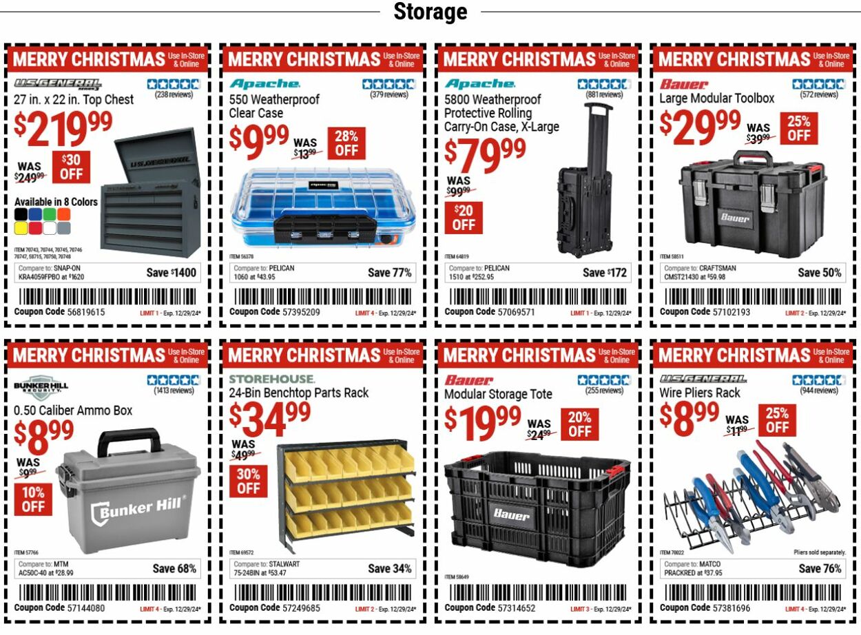 Weekly ad Harbor Freight 12/16/2024 - 12/25/2024