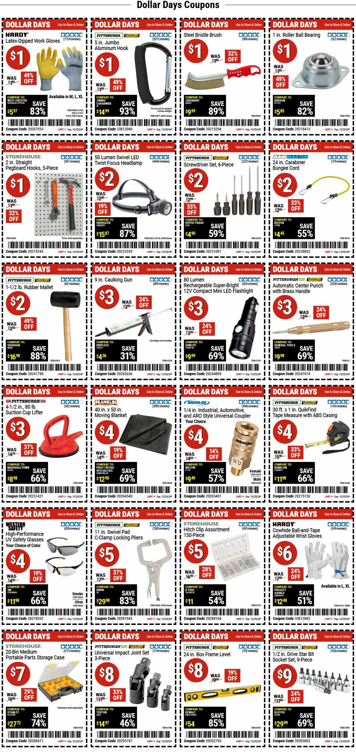 Weekly ad Harbor Freight 12/16/2024 - 12/25/2024