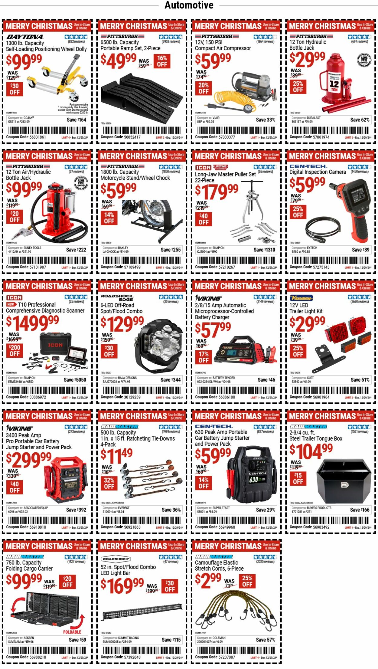 Weekly ad Harbor Freight 12/16/2024 - 12/25/2024