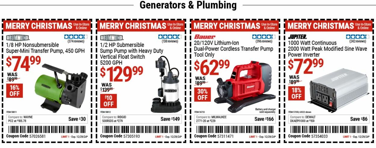 Weekly ad Harbor Freight 12/16/2024 - 12/25/2024